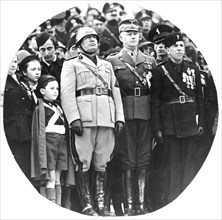 22 Octobre 1939, Mussolini avec le chef des S.A. Victor Lutze