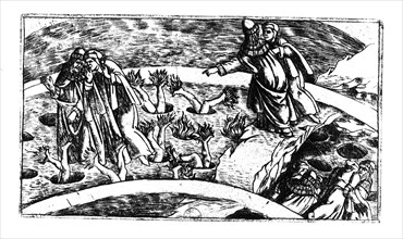 Botticelli, illustration de "L'enfer" de Dante