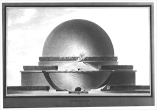 Etienne-Louis Boullée, projet de cénotaphe pour Newton