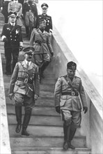 Visite de Hitler en Italie. Hitler et Mussolini à Rome