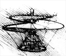 Drawing of a helicopter