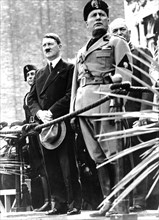 Visite de Hitler en Italie. Hitler et Mussolini à Venise