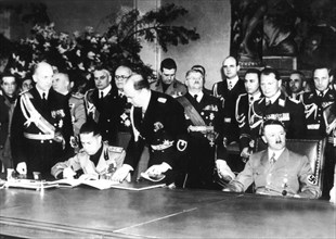 Mai 1939, Berlin. Signature du pacte militaire germano-italien