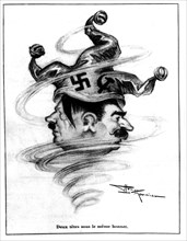 13 décembre 1939, caricature de Henri Le Monnier parue dans "Marianne"