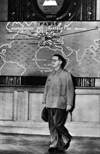 Bertolt Brecht (1898-1956) in Paris, at the Nations Festival