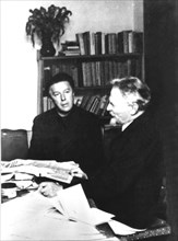 Léon Trotski et André Breton à Mexico