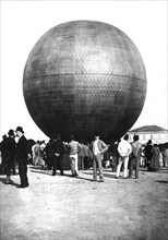 Le ballon de Louis Godard. Photographie de G. Primoli