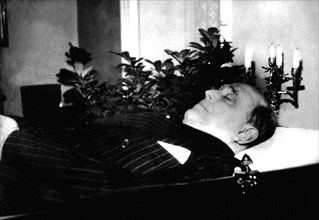 Tchécoslovaquie, Jan Masaryk, ministre des Affaires étrangères, après son suicide