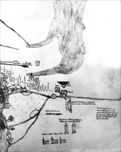 Venise (détail d'une carte) in "Livre des croisades"