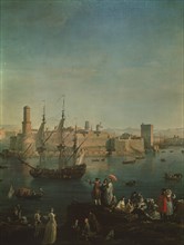 Vernet, Entrée du port de Marseille (detail)