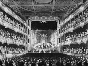 Rowlandson, Le Royal Opera House à Londres