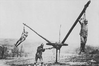 Jeux de soldats allemands pendant la 1ère Guerre Mondiale