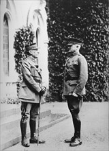Le maréchal Foch et le général Pershing