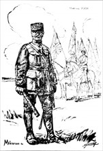 Portrait of Marshal Foch.