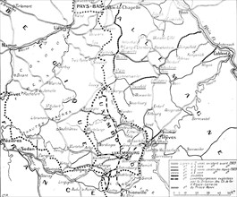 Carte du Luxembourg et de la Belgique