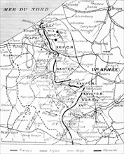 Carte de la Bataille des Flandres