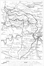 Carte de la bataille de la Somme