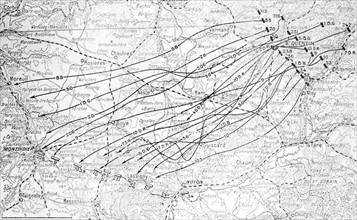 Carte de la bataille de l'Aisne