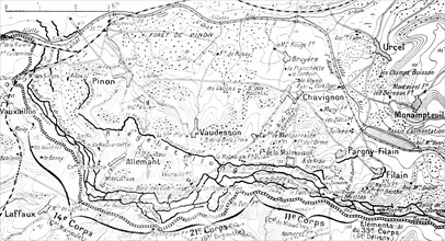 Map of the Battle of Malaison
