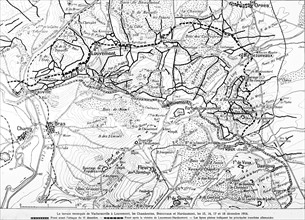 Carte de la bataille de Verdun