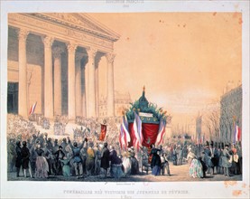 Funeral of the victims of the revolution, March 4, 1848