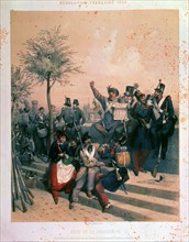 Anonymous, Celebration of Brotherhood in France, 1848
