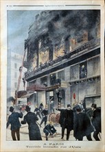 Incendie rue d'Uzès à Paris, 1902