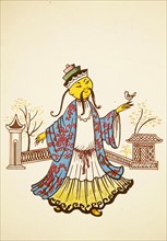 Illustration du conte "Le Rossignol et l'Empereur de Chine"