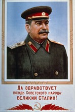 Affiche représentant Joseph Staline