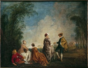Watteau, La Proposition embarrassante
