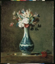 Chardin, Nature morte, fleurs dans un vase