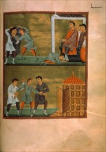 Gospel book from the Reichenau school, Trial and emprisonment of a man