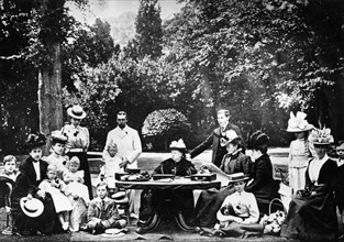 La Reine Victoria entourée de sa famille