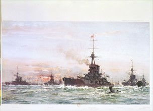 Wood, Mobilisation de la flotte britannique en juillet 1914