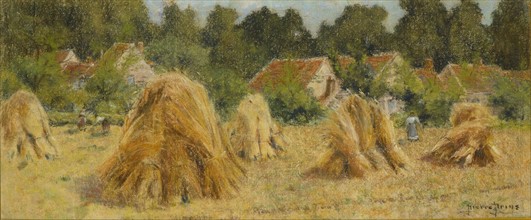Prins, Haystacks in a field near the woods