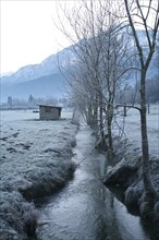 Stream in winter
