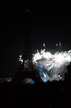 Paris, fireworks displayed on July 14, 2010