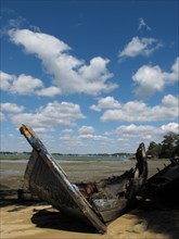 Wreck on the Island of Berder, Brittany (Bretagne)