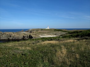 Lighthouse of the Pointe des Poulains in Belle-Ile, Brittany (Bretagne)