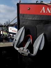 Ship's bow and anchor