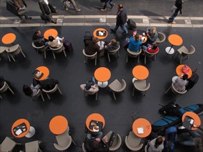 Cafeteria in Gare de l'Est, Paris. February 2015
