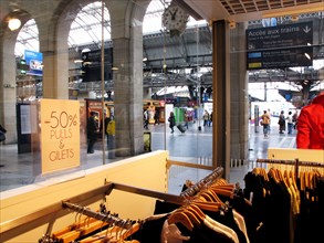 Shopping centre in the Gare de l'Est, Paris