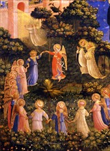 Fra Angelico, Le Jugement dernier (détail du Paradis)