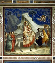 Giotto, La Fuite en Egypte