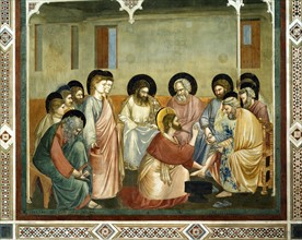 Giotto, Jesus washing the feet of his disciples