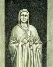 Giotto, Allégories des vices et des vertus : la tempérance