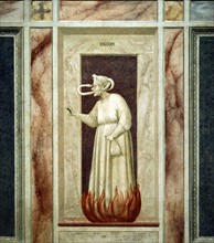 Giotto, The Allegories of Virtues and Vices: Jealousy