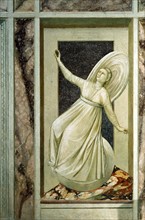 Giotto, Allegories of Virtues and Vices: Inconstancy