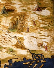 Bonsignori, Map of the Volga River Delta and the Silk Road