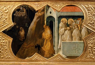 Monaco, Three scenes depicting the life of Saint Benedict of Nursia